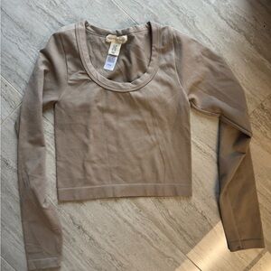 Tan Long Sleeve Top